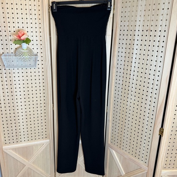 Express Black Sequin Strapless Jumpsuit - Picture 2 of 6